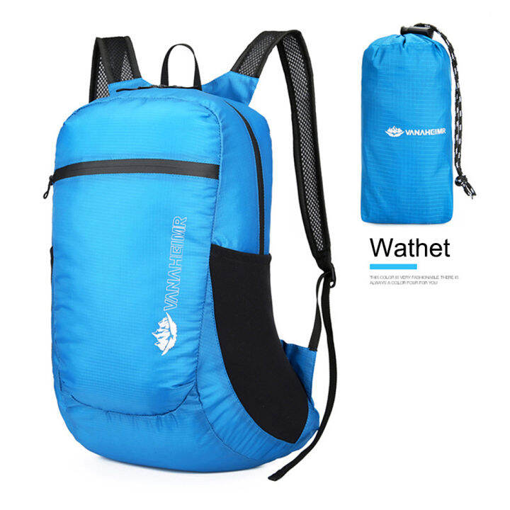 Nylon shop foldable backpack