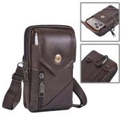 New Arrival Men Leather Waist Bag Shoulder Crossbody Bags Retro Mobile