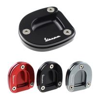 ☌✕ Motorcycle CNC Kickstand Enlarger Plate Side Stand Extension Pad For Vespa gts 300 250 GTS GTV HPE 2019 2020