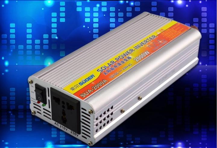 เเท้-100-suoer-12v-modified-sine-wave-2000-watt-power-inverter-อินเวอร์เตอร์-เครื่องแปลงไฟรถเป็นไฟบ้าน-220v-สามารถใช้กับหม้อแปลงไฟ-ตัวแปลงไฟรถ-ใช้อุปกรณ์ไฟบ้านได้เครื่องใช้ไฟฟ้า-ชาร์จโทรศัพท์มือถือ-โซ