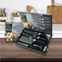 Bộ dao nhà bếp 6 món thiết kế đẹp chống dính không gỉ Lucky LK-011 thương hiệu Đức - Garcon Home