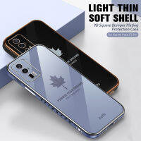 ด้วยเชือกเส้นเล็กใบเมเปิ้ลแบบชุบ TPU Soft Case สำหรับ Xiaomi Poco F5 Pro 5กรัมกล้องปกป้อง F Undas PocoF5 Poko เล็กๆน้อยๆ F 5 Pro