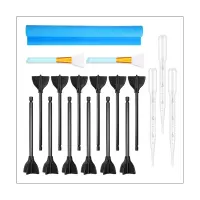 1 Set Resin Stirring Rod Epoxy Resin Stirring Rod Dyed Resin Stirring Stick 12 Resin Stirring Rods 1 Silicone Pad Pipette Dropper