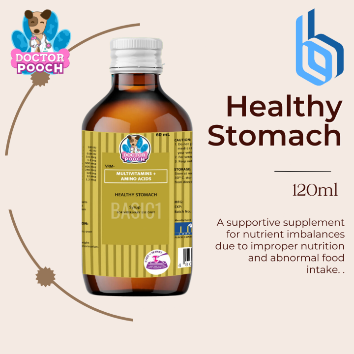 Doctor Pooch Multivitamins And Amino Acids 120ml For Healthy Stomach