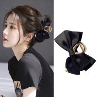 【CW】 Fashion Korean Hair Claws Sided Bow Knot Clip Hairpins Barrette Accessories