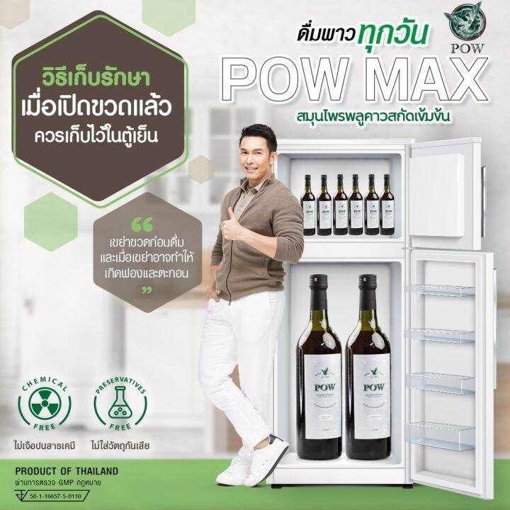 ของแท้ส่งฟรี-ยกลัง-พาว-pow-น้ำสมุนไพรพลูคาวและสมุนไพรอื่นๆ-อีก-11-ชนิด-ขนาด-750-มล