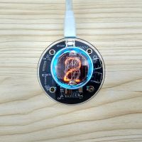 ✗ QS30-1 Single tube glow clock QS30 nixie clock colorful light with LED back light Living room decoration