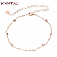 Tiny Ball Foot Feet Ankle Chain Anklet Bracelet Women Girl Charm Rose Gold Alloy Fashion Summer Jewelry