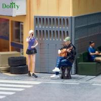 Dolity 1/64นักกีตาร์และนักร้องจำลองจำลองสมจริงสำหรับการตกแต่ง