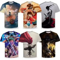 Luffy The Pirates Tshirt For Men Crew Neck Short Sleeve Casual T-Shirt Cotton Slim Fit Tee Shirt Anime Fan