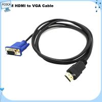 FCOCA 1.8M 6FT คุณภาพสูง ความคมชัดสูง Multime รองรับ 1080P สายวิดีโอ ตัวแปลง HDMI เป็น VGA