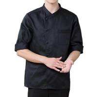 Loviver Mensเสื้อคลุมพ่อครัว34ฤดูร้อนแจ็คเก็ตChef Cookเครื่องแบบพ่อครัวWorkwear XXXL