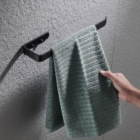 【YF】 Stainless Steel Wall Toilet Paper Roll Holder Black white Self Adhesive for Bathroom Stick Towel Rack