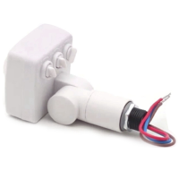 4X 220V Mini Human Body Infrared Sensor Infrared Body Sensor Switch LED Flood Light PIR Motion Sensor Adjustable White