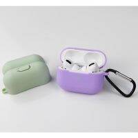 (พร้อมส่ง)เคสairpods pro ซิลิโคนแบบนิ่มสีพื้น 14สีให้เลือก