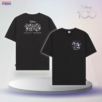 Disney 100 Years Of Wonder Men&amp;Women T-Shirt - เสื้อยืด ดิสนีย์ 100 ปี ผู้ชายสินค้าลิขสิทธ์แท้100% characters studio