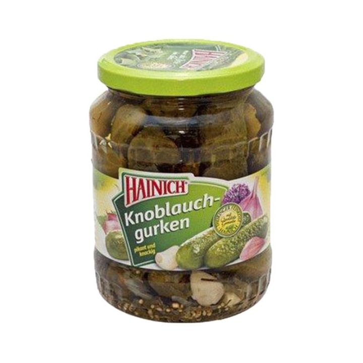 hainich-knoblauch-gurken-670-g-ไฮนิช-แตงกวา-กะเทียมในน้ำส้มสายชู-670-กรัม