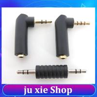 JuXie store 3.5 male jack Right Angle 90degree male to 3.5mm 3/4Pole Male Female Audio Connector Stereo Plug L Shape Jack Adapter 1pcs