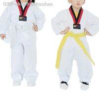 ่วย☒♘Branco Taekwondo Uniformes Wtf ชุดคาราเต้ยูโด Dobok Roupas Crianças สำหรับผู้ใหญ่ทุกเพศแมนกาลองกา Tkd