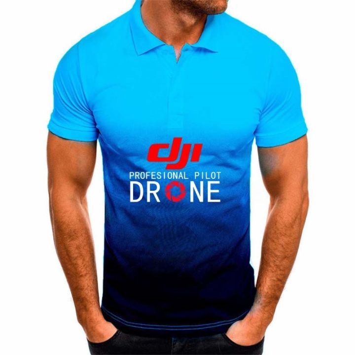 เสื้อโปโลทางการสำหรับผู้ชาย-เสื้อโปโลโดรน-dji-นักบินเสื้อลำลองแขนสั้นผ้าฝ้ายเสื้อยืดเข้ารูปกลางแจ้ง5xl-ไซส์ใหญ่สำหรับฤดูร้อน