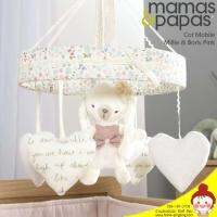 Mamas&amp;Papas โมบายดนตรี ติดเตียง หรือ Playpen รุ่น Millie &amp; Boris pink  ของแท้ ลายกระต่าย สำหรับกล่อมน้องตั้งแต่แรกเกิด