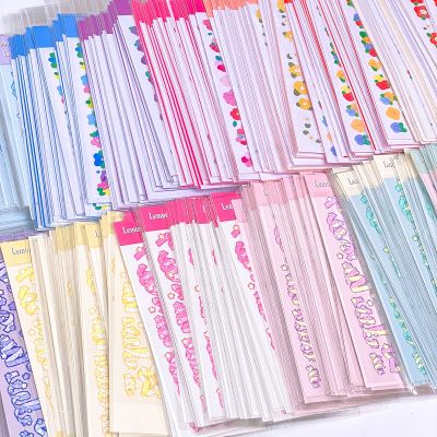 SKYSONIC 4/5/7/8/9PCS Full Set Decorative Korean Stickers Kpop Sticker Four Journal Dairy Photo Albums Stationery Cute Suppliers Stickers Labels