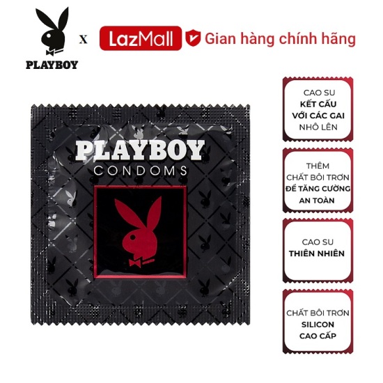 Playboy  bao cao su playboy studded pleasure 12 bao - gai nổi - ảnh sản phẩm 2