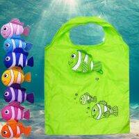 Foldable Cartoon Cute Clownfish Portable Storage Bag Reusable Nylon Waterproof Shopping Bag Daily Gift Tote Bag Shipping Bag