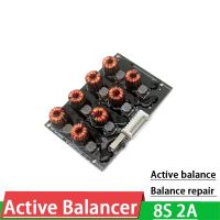 8S 2A Active Equalizer Balancer ลิเธียมแพ็ค Lifepo4 Li-Ion Energy Transfer Board BMS Balance Board 3.7V 3.2V