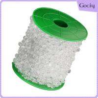 Gociy พวงมาลัยสายสร้อยลูกปัดม้วนไข่มุกจำลอง60ม. สำหรับปาร์ตี้งานแต่งงาน