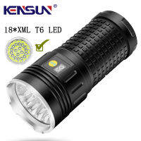 ที่มีประสิทธิภาพไฟฉายสว่างสุดชั่วโมง Led ชีวิต Lumens สูงพิเศษไฟฉาย18 * XML T6กันน้ำ Torchlight USB ชาร์จ