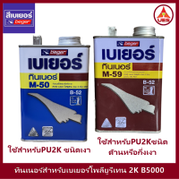 Beger Thinner M-50 และ M-59 เบเยอร์ ทินเนอร์ เอ็ม-50 และ เอ็ม-59 ขนาด 1/4 GL (0.946 ลิตร)  ทินเนอร์เกรดพิเศษ สำหรับผสมโพลียูรีเทน เบเยอร์ B5000 ระบบ 2 ส่วน