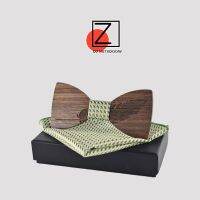 New 2018 design Classic feather noble Wood Bow Ties for Mens Wedding Suits Wooden Bow Tie Pocket Square Butterfly Shape Set Nails Screws Fasteners