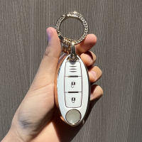 【Available】Soft TPU Car Key Plating Case Cover ปลอกสำหรับ Nissan Terra Nissan Terra 2023พวงกุญแจพวงกุญแจ