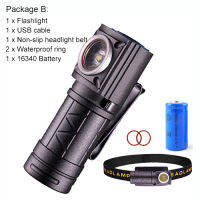 Asafee T201 Super Bright LED Flashlight Multifunctional L-shaped corner headlight With 5 modes Memory Function Headlamp Waterproof Light