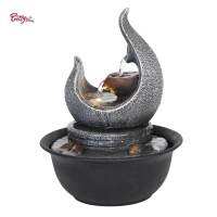 ALI-Shopping eria Tabletop Water Fountain Water คุณสมบัติน้ำไหลสำหรับห้องนั่งเล่น Home