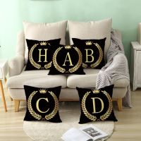 【CW】✖  Cushion Cover Washable Pillowcase Unfading Printing Gold