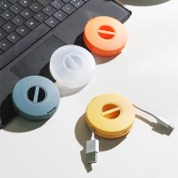 Rotatable Earphone Winder Cable Charger Wire Storage Box USB Cord Organizer Adjustsble Cables