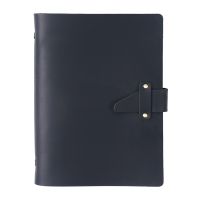 A5 Leather Journal Notepad Closure 6 Ring Binder Personal Diary Loose Leaf Notebook Travel Business Gift for Adult Teens