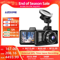 AZDOME M01 Pro Dash Cam 3นิ้ว2.5D หน้าจอ IPS รถ DVR บันทึก Full HD 1080จุดบันทึกวิดีโอรถ Dashcam Dash กล้องบันทึก