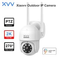 Xiaovv Smart P1 กล้องกลางแจ้ง 2K 1296P 270° Ptz กล้องเว็บแคม WiFi ตรวจจับมนุษย์ กันน้ํา หมุนได้ สําหรับ Mi Home