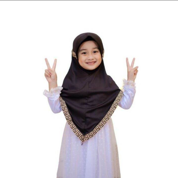 Jilbab Anak TK Renda Serut Fhendyy Hijab Anak Lucu Kerudung Anak