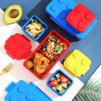 Creative DIY Pixel Building Block Lunch Box Set - Bento Box Rice Box Lunch Box Picnic Box Kids Salad Box and Fruit Box