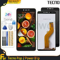 Beyondwolf หน้าจอจอ LCD แบบดั้งเดิมสำหรับ Tecno Pop 2 Power (B1p) ดิจิไทเซอร์หน้าจอสัมผัสตัวแสดงอ่านแอลซีดีเต็มรูปแบบจอสำรองอุปกรณ์เสริมครบชุด