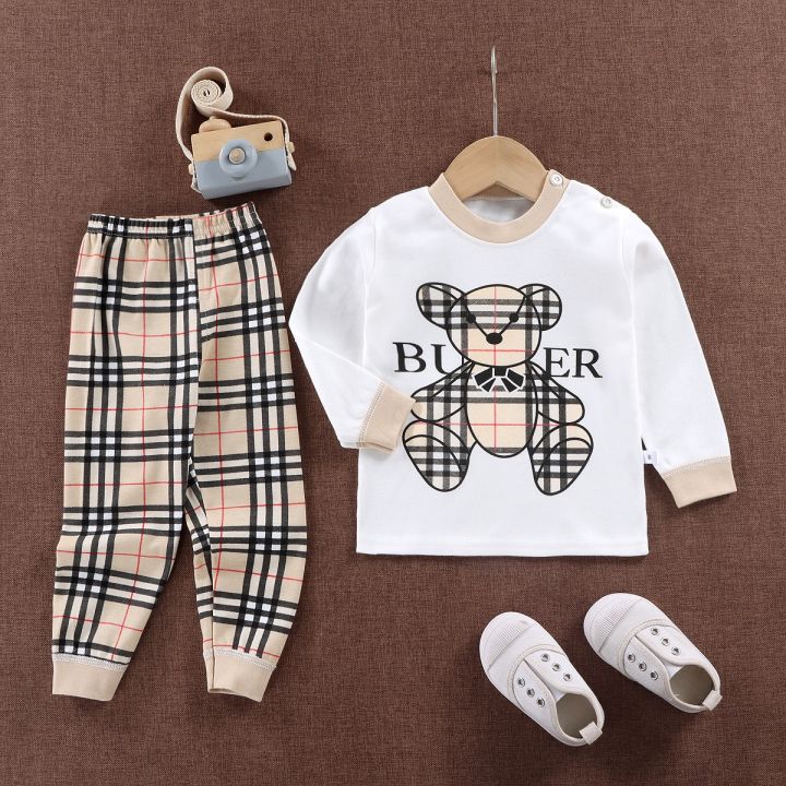 พร้อมส่ง-เสื้อผ้าเด็ก-เสื้อแขนยาว-ขายาวเด็กผ้าcotton-ผ้านุ่ม-ใส่สบาย-cxt08