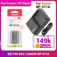 Bộ Pin Sạc Canon BP511A BC-5L DS8101cho máy ảnh Canon 300D 5D 20D 30D 40D 50D BP-511A