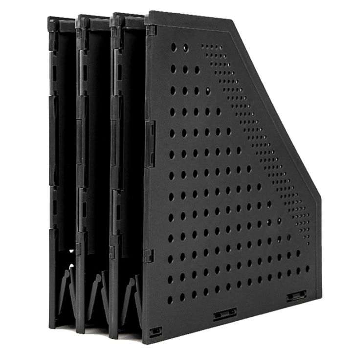 2-pcs-magazine-folder-foldable-file-organizer-desktop-organizer-3-compartments-for-office-organization-and-storage