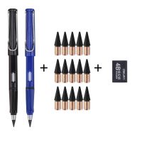 18pcs/Set Unlimited Pencil Tips HB Black Technology No Sharpening Inkless Student Painting Tools Pencil Cant Finish Writing