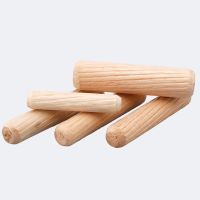 M6 M8 20 PCS Woodworking Dowel Craft Dowel Pins Rods Set Furniture Fitting Dowel Pin Wooden Cabinet Drawer Round Fluted Wood