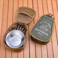 【LZ】♕¤  Oxford Cloth Cookware Storage Pouch Smooth Zipper BBQ Coffee Cup Bag Acessórios de acampamento Organizador de panelas Útil